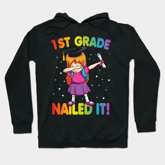 First Grade Nailed It Class Of 2020 Graduation Gift Hoodie by HCMGift